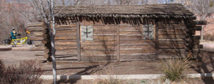 Billy the Kid's childhood home in Silver  City (not original location).